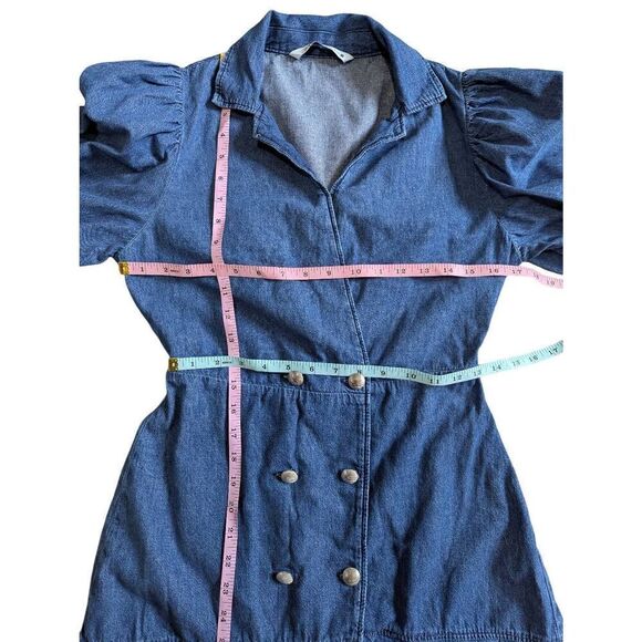 Zara double breasted denim dress Small - Picture 6 of 7